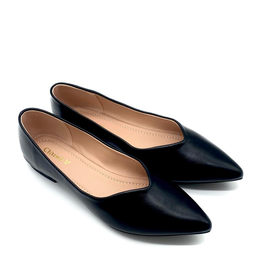 Claud.V ballerine nere punta