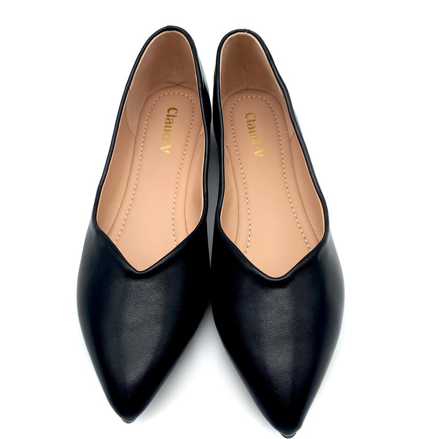 Claud.V ballerine nere punta
