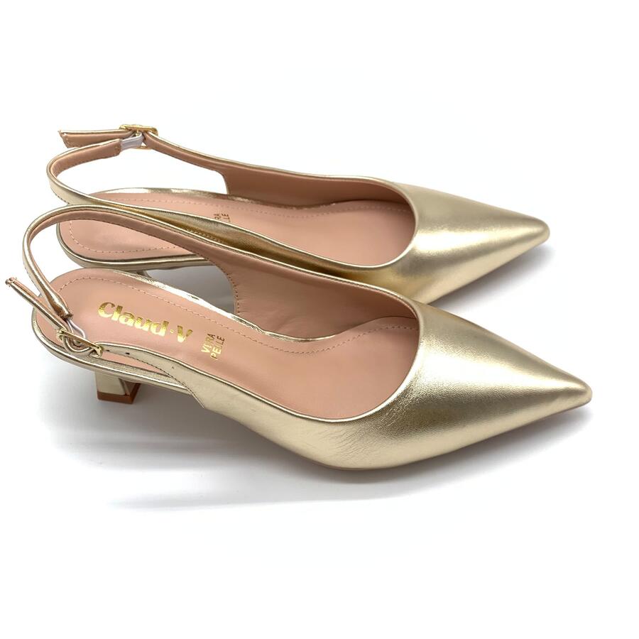 Claud.V Chanel in pelle platino 