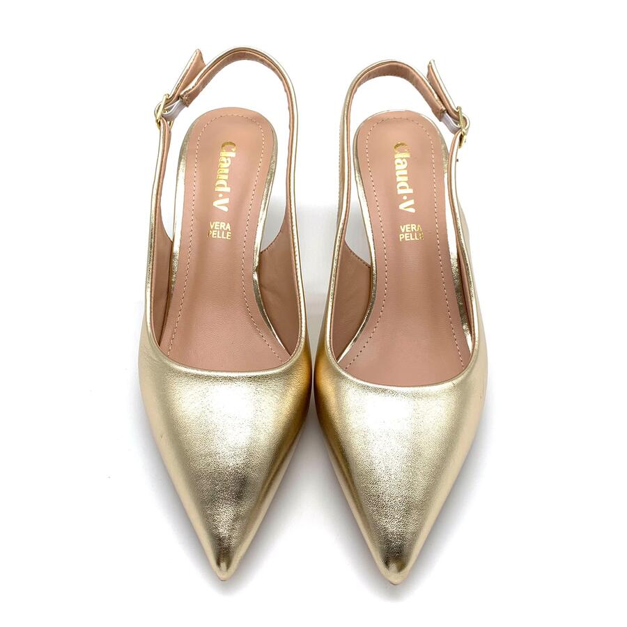 Claud.V Chanel in pelle platino 