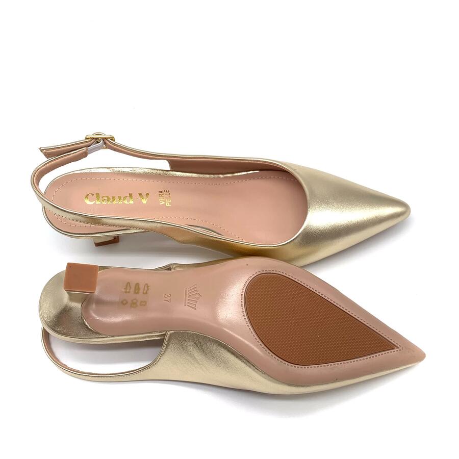 Claud.V Chanel in pelle platino 