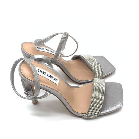 Steve Madden sandalo con tacco silver e strass 