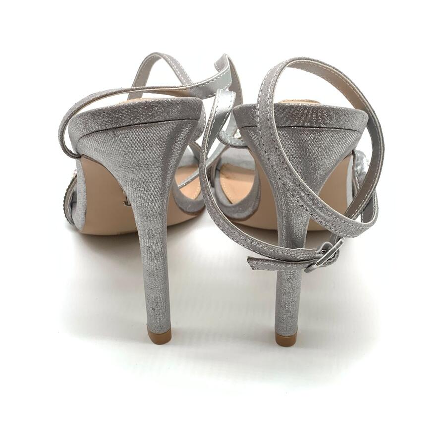 Steve Madden sandalo con tacco silver e strass 