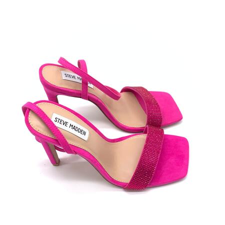Steve Madden sandalo con tacco magenta e strass 