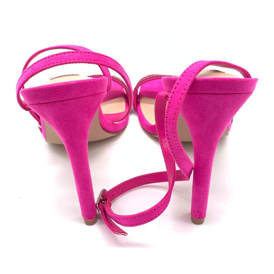 Steve Madden sandalo con tacco magenta e strass 