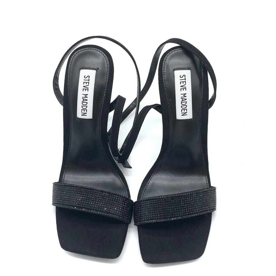 Steve Madden sandalo con tacco nero e strass 