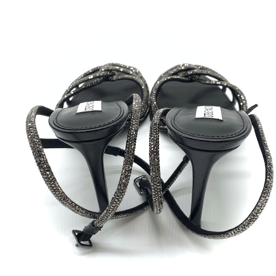 Steve Madden sandalo intrecciato con tacco black e strass 