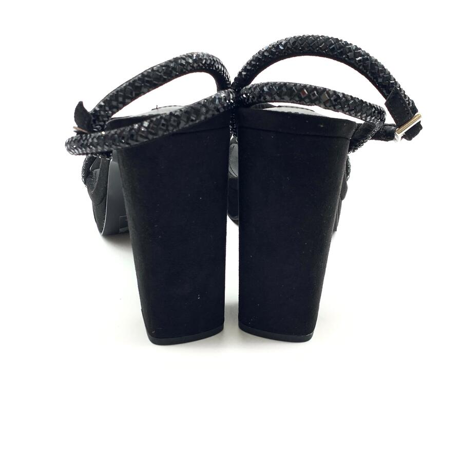 Steve Madden sandalo chateau con tacco nero e strass 