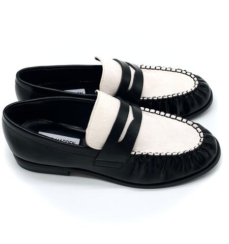 Steve Madden Mocassino coconut milk/black