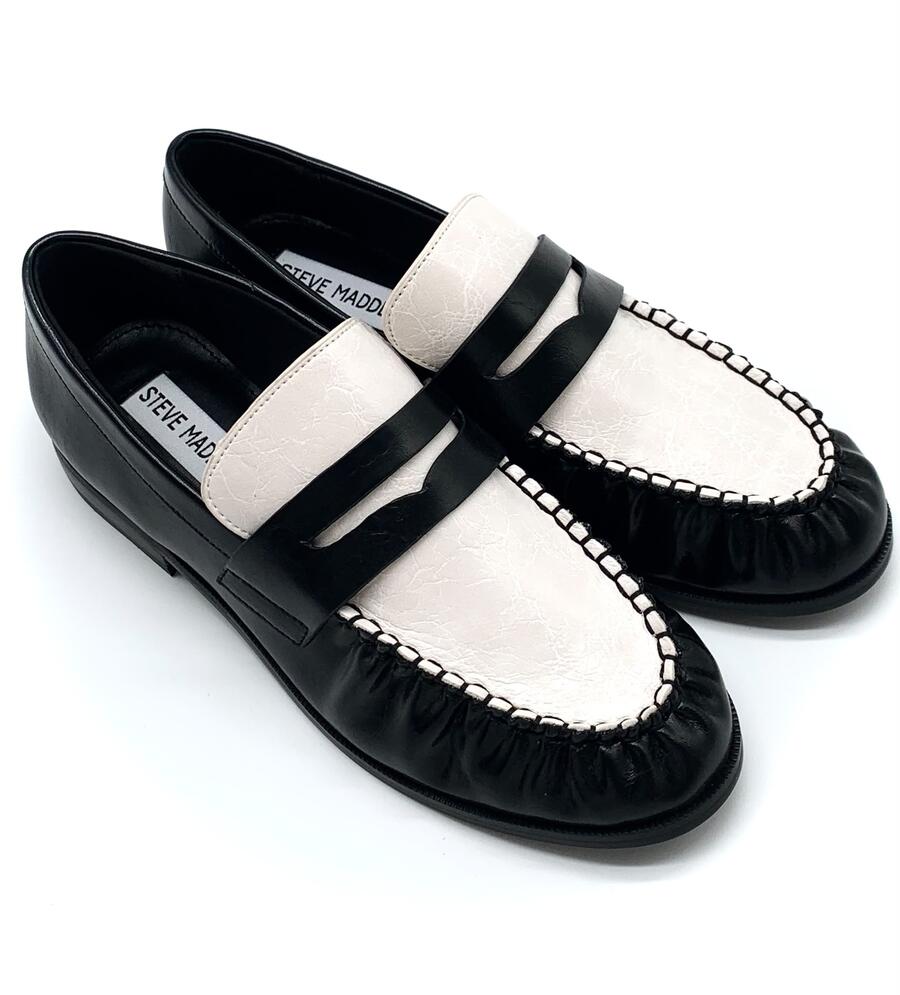Steve Madden Mocassino coconut milk/black