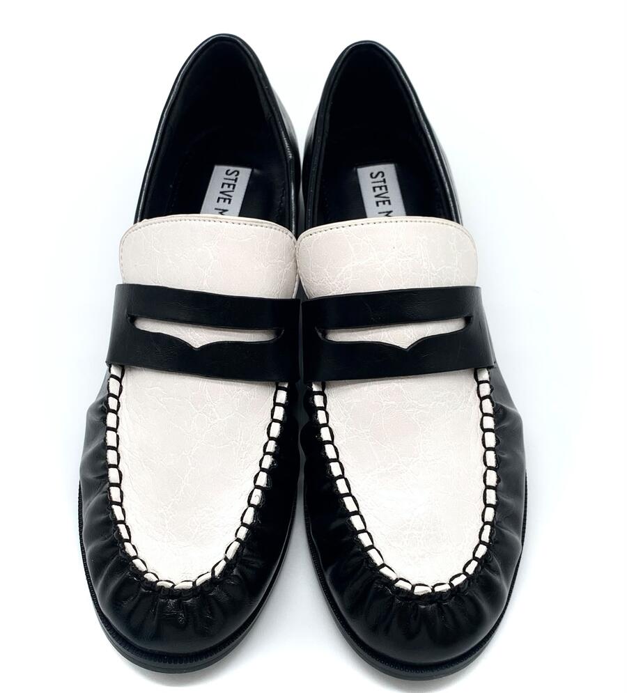 Steve Madden Mocassino coconut milk/black