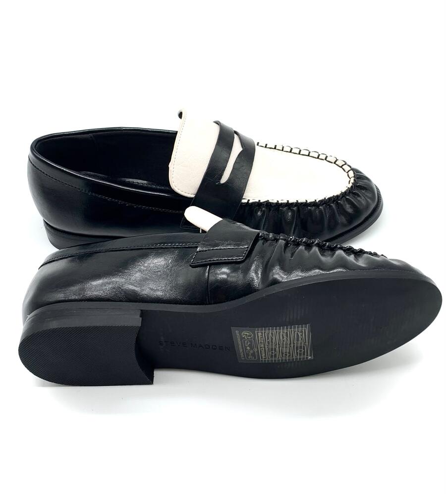 Steve Madden Mocassino coconut milk/black