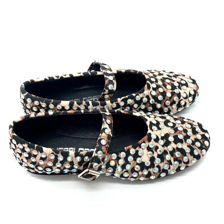 Giancarlo Paoli ballerine con strass leopard