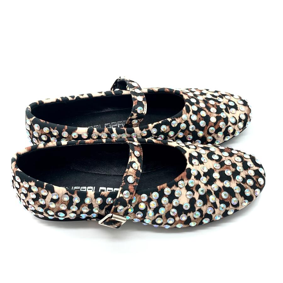 Giancarlo Paoli ballerine con strass leopard