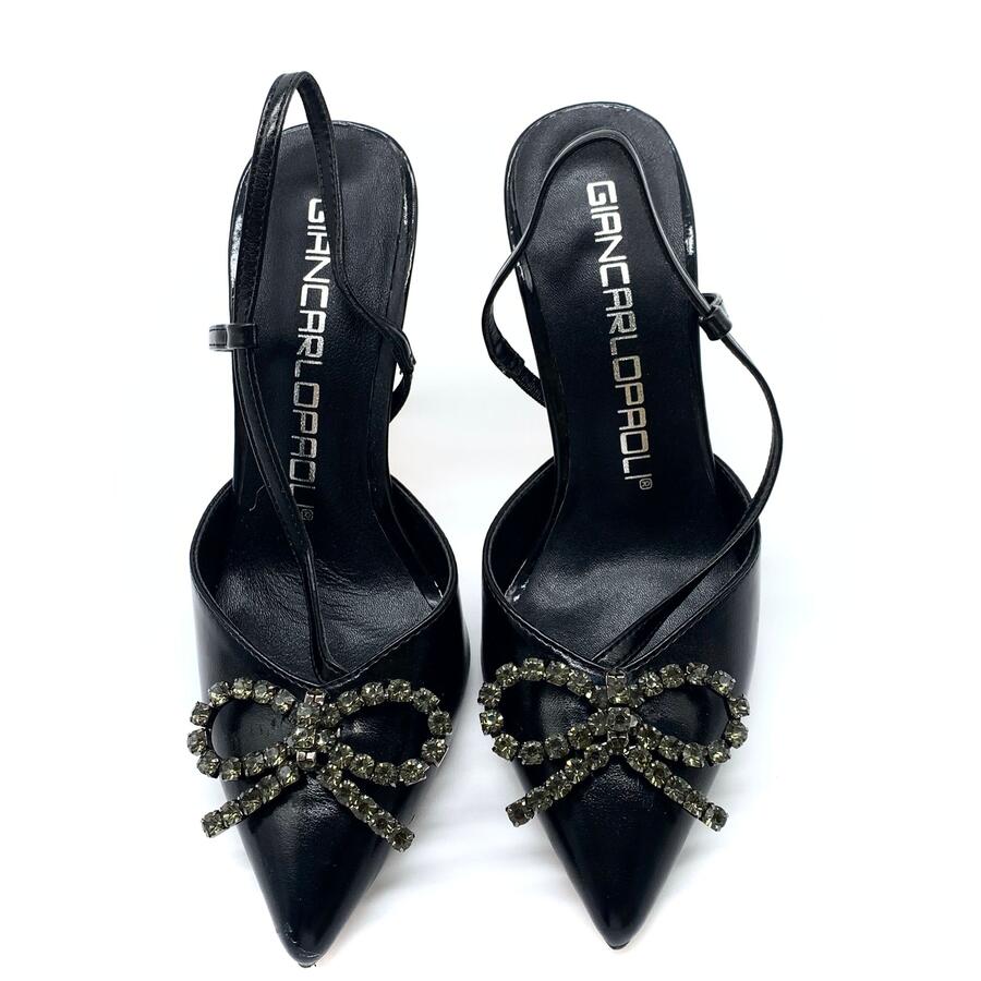 Giancarlo Paoli chanel nero con fiocco strass