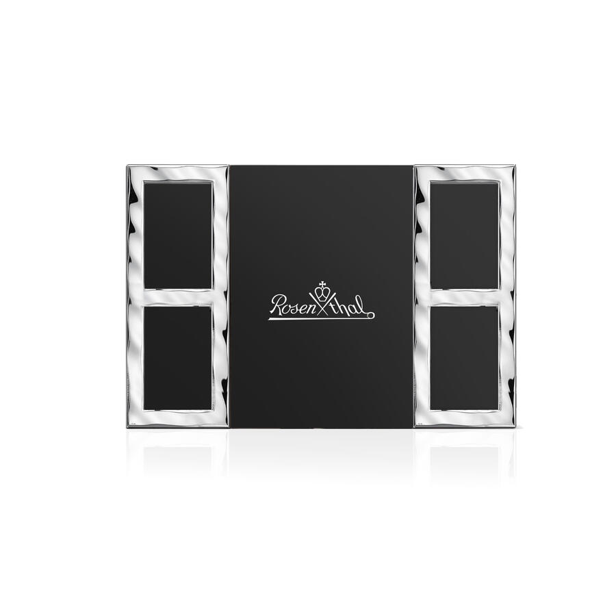 Rosenthal – Portafoto Multiplo Linea Vibration – Argento – Cinque Foto – 32×21 cm