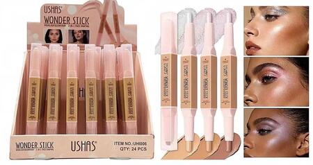 USHAS WONDER STICK 2 IN 1 HIGHLIGHT&CONTOUR [Conf. da 24 pezzi]