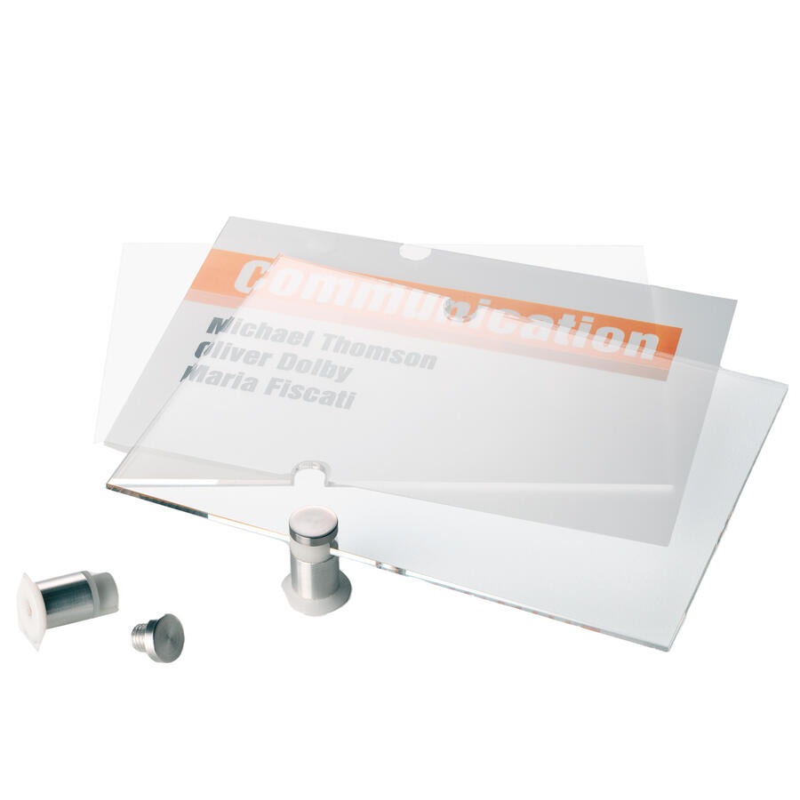Targhetta Portanome CRYSTAL SIGN per Porte e Pareti DURABLE