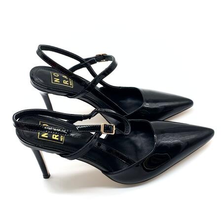 Nora slingback vernice nera