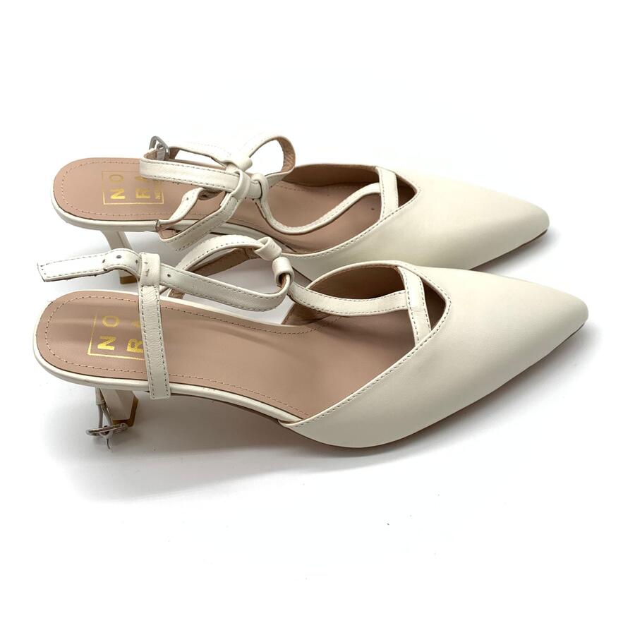 Nora slingback T nappa crema