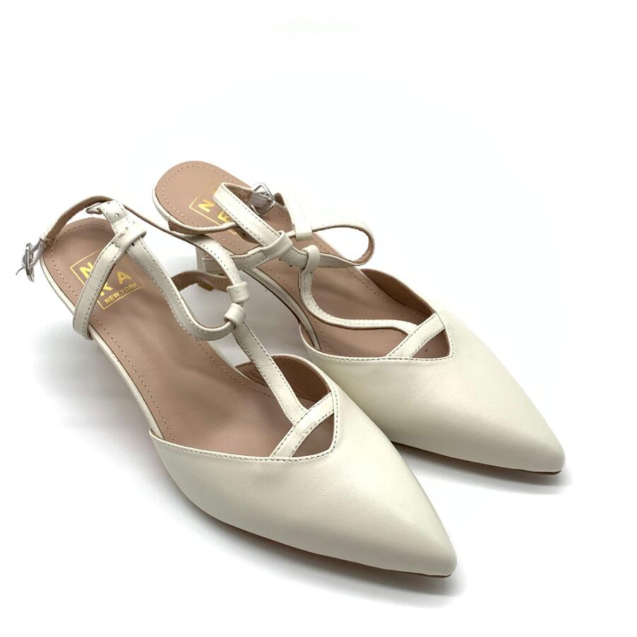 Nora slingback T nappa crema