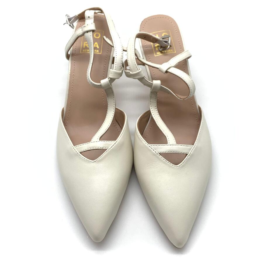 Nora slingback T nappa crema