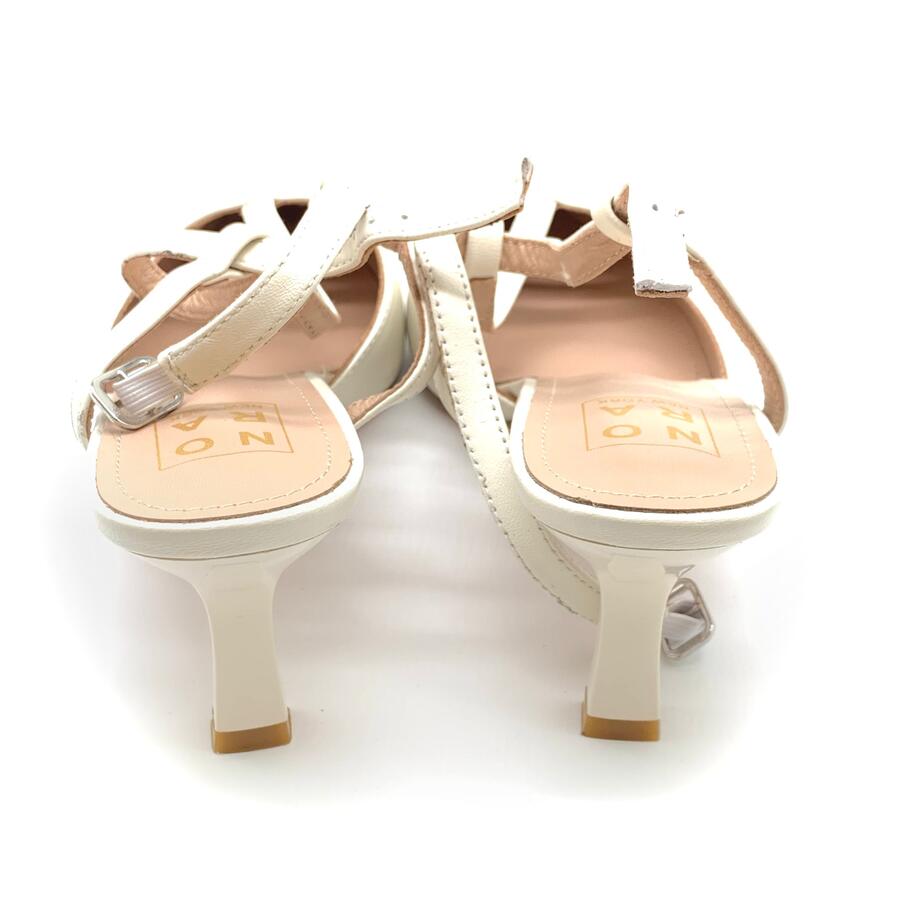 Nora slingback T nappa crema
