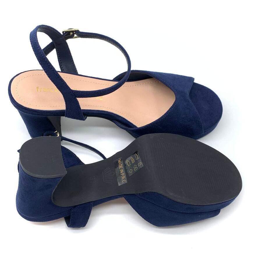 Francesco Milano sandalo siede blu navy 