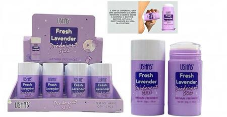 USHAS DEODORANTE STICK FRESH LAVENDER DA 50 GR [Conf.da 12 pezzi]