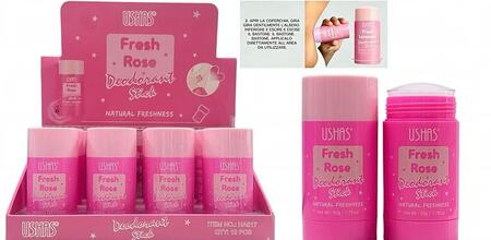 USHAS DEODORANTE STICK FRESH ROSE DA 50 GR [Conf.da 12 pezzi]