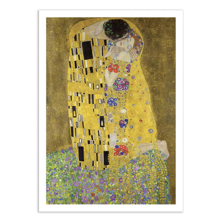 Wall Editions, Stampa Fine Art 30x40 cm: The Kiss (1907) - Gustav Klimt