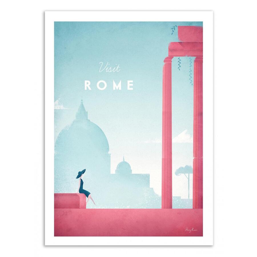 Wall Editions, Stampa Fine Art 30x40 cm: Visit Rome - Henry Rivers