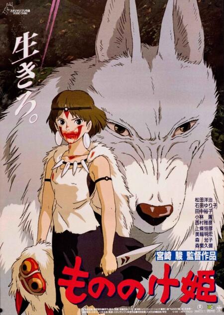 Studio Ghibli, Poster 29,7x42 cm: Principessa Mononoke
