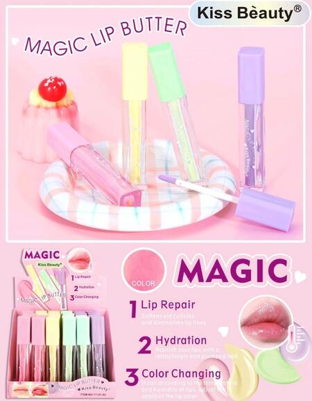 KISS BEAUTY MAGIC LIP BUTTER [Conf. da 24 pezzi]