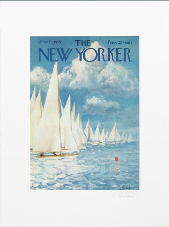 The New Yorker Covers Collection: ARTHUR GETZ - BOAT RACE 1959