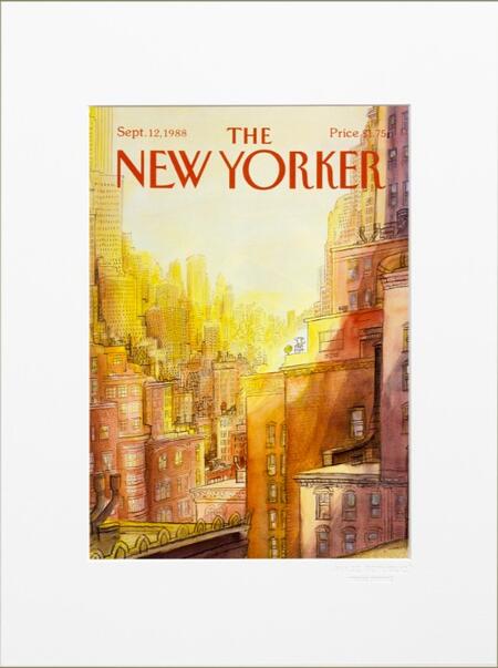 The New Yorker Covers Collection: SEMPE - MAN ON TERRACE 1988