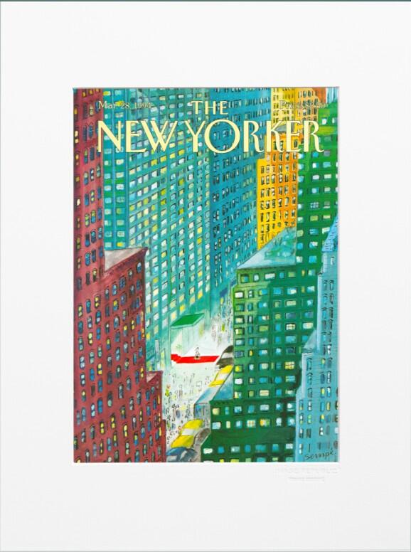 The New Yorker Covers Collection: SEMPE - BUSINESSMAN WORKING 1994
