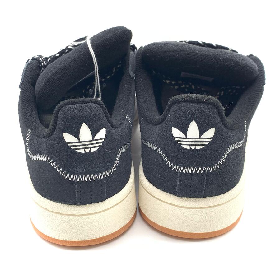 Adidas campus sneaker nera cuciture bianche 