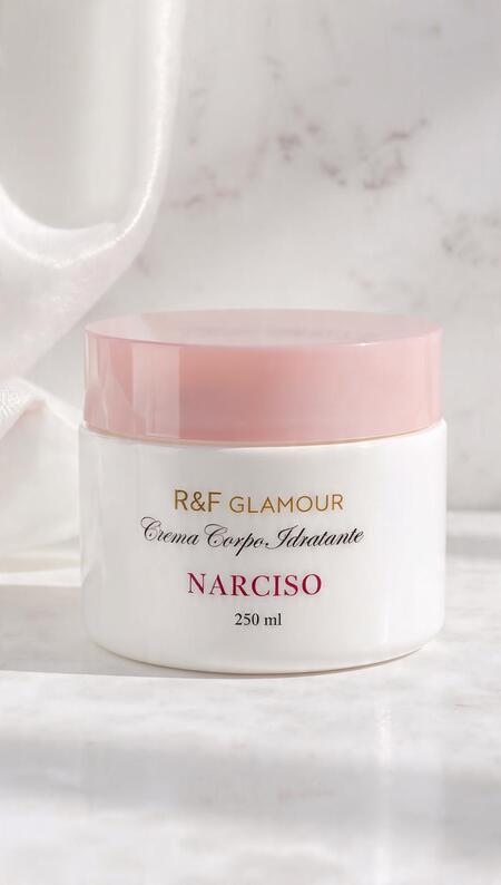 R&F GLAMOUR CREMA CORPO IDRATANTE NARCISO DA 250 ml
 [Conf.da 6 pezzi]