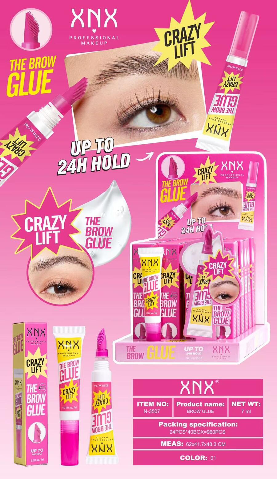 XNX THE BROW GLUE [Conf. da 24 pezzi]