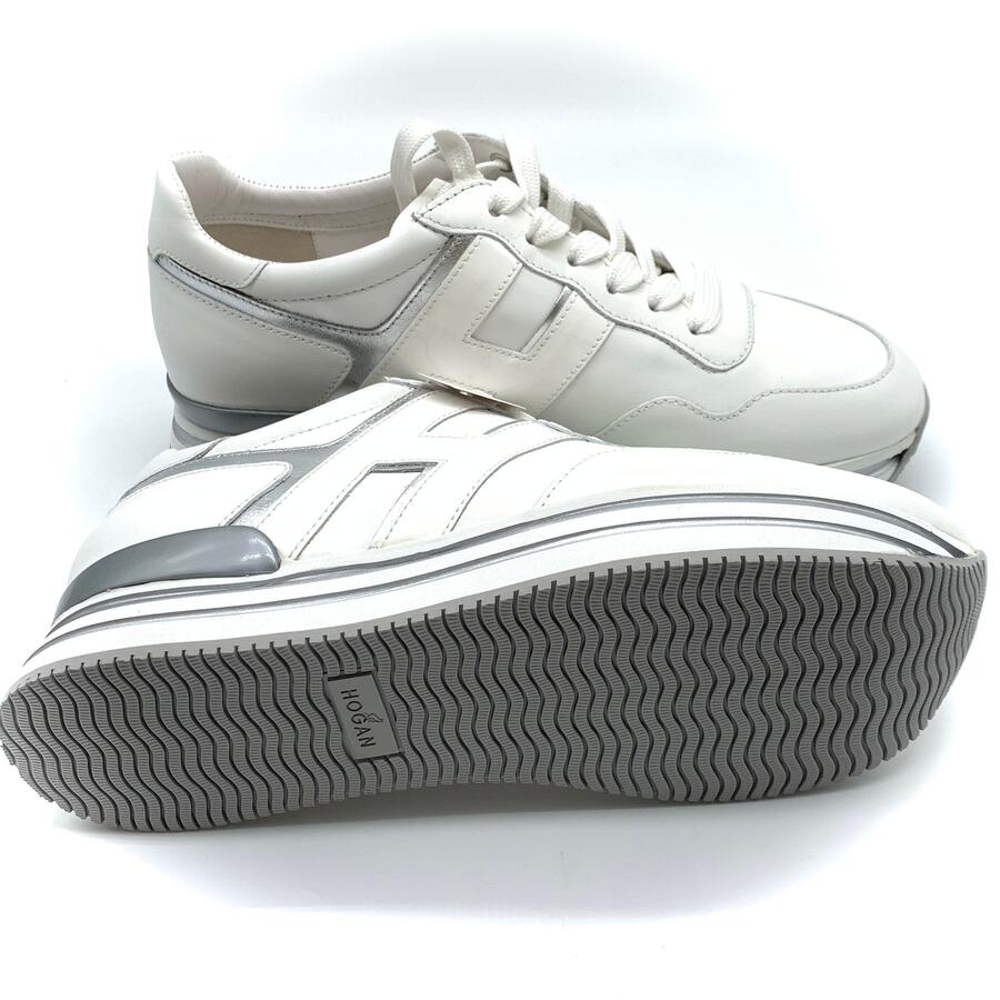 Hogan platform H wht/silver