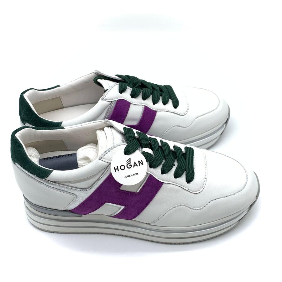 Hogan midi platform H wht/green/purple