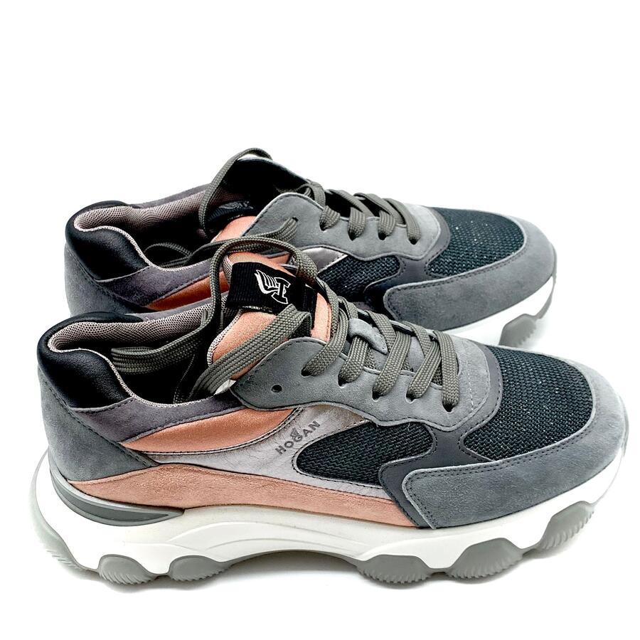 Hogan Hyperactive allacciata grey/pink/glitter