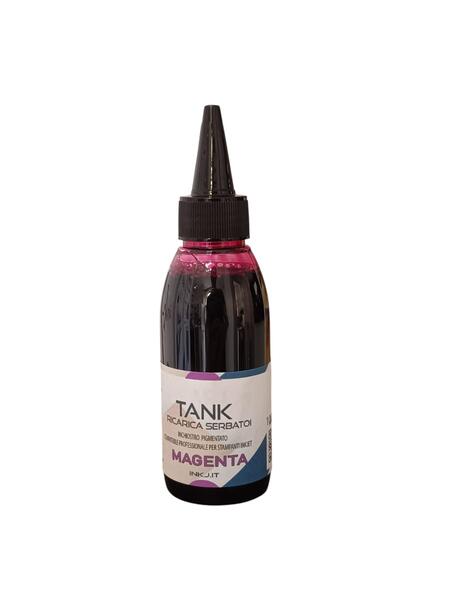 inchiostro magenta pigmentato TANK compatibile per epson ecotank tutti i modelli 100 ml.