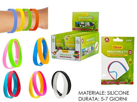 CITRONE' BRACCIALETTO ALLA CITRONELLA BUSTA DA 2 PEZZI
 [Conf.da 48 buste]