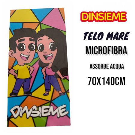 TELO MARE  DINSIEME IN MICROFIBRA mis. 70x140 cm