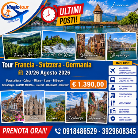 FRANCIA - SVIZZERA - GERMANIA