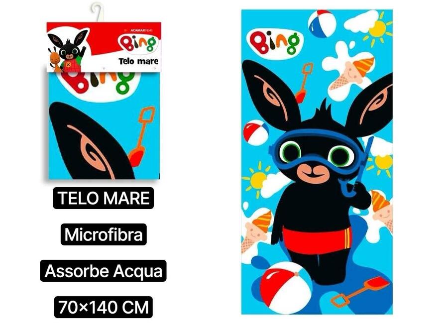 TELO MARE BING IN MICROFIBRA mis. 70x140 cm