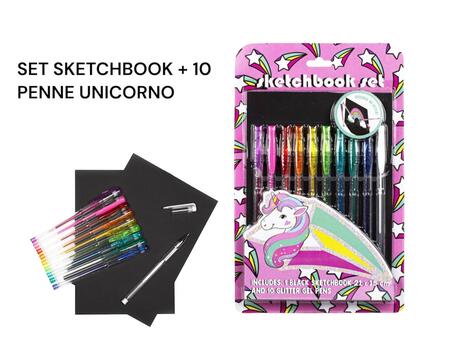 SKETCHBOOK SET DA 10 PENNE UNICORNO
 [Conf.da 6 set]