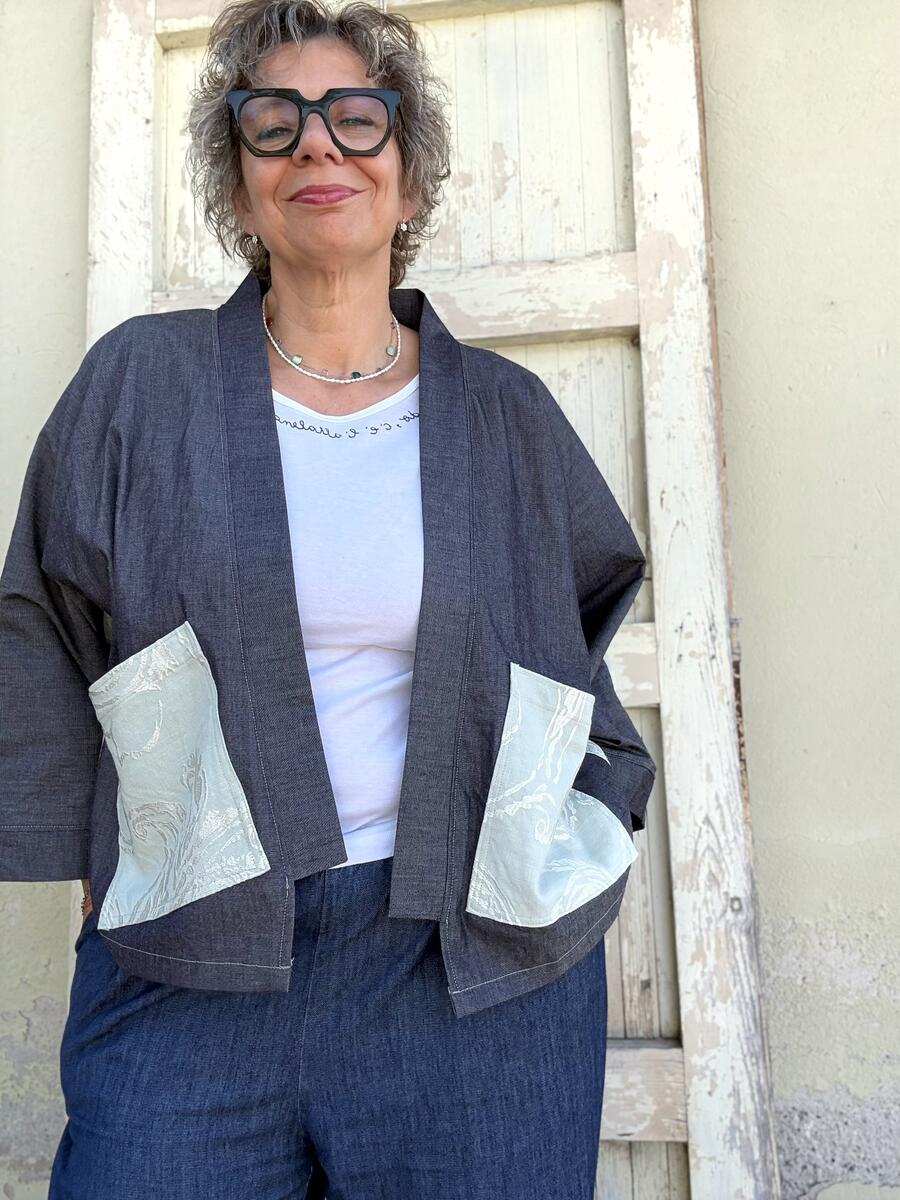 Kimono lino e cotone 